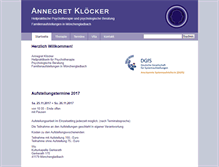 Tablet Screenshot of annegret-kloecker.de